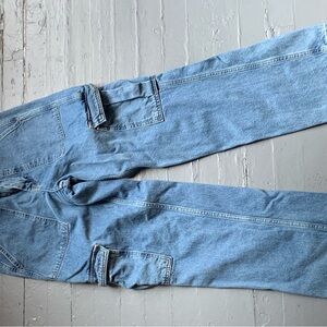 BDG Blue Relaxed Jeans with Stonewashed Finish